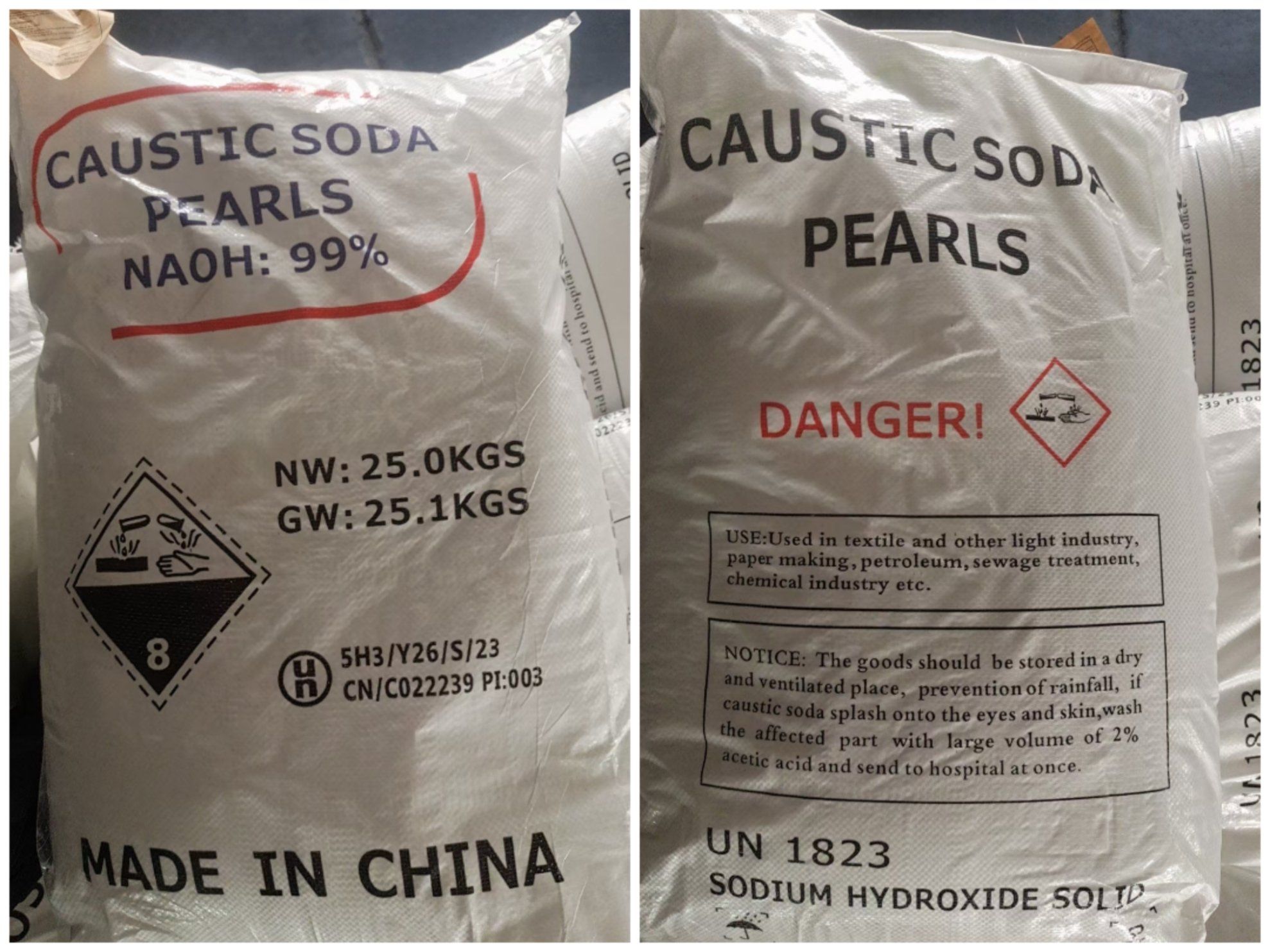 Sodium Hydroxide (Caustic Soda) for Turkey & Middle East